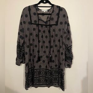 Johnny Was Floral Embroidered Tunic Dress Size S